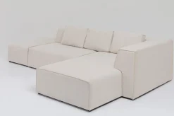 KARE Design Olohuone|Kulmasohvat*Infinity Ottomane Kulmasohva - Kermanvärinen, Oikea