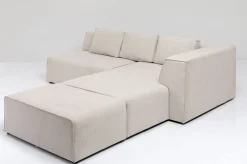 KARE Design Olohuone|Kulmasohvat*Infinity Ottomane Kulmasohva - Kermanvärinen, Oikea