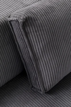 KARE Design Olohuone|Kulmasohvat*Infinity Ottomane Kulmasohva, Vakosametti, Harmaa, Oikea