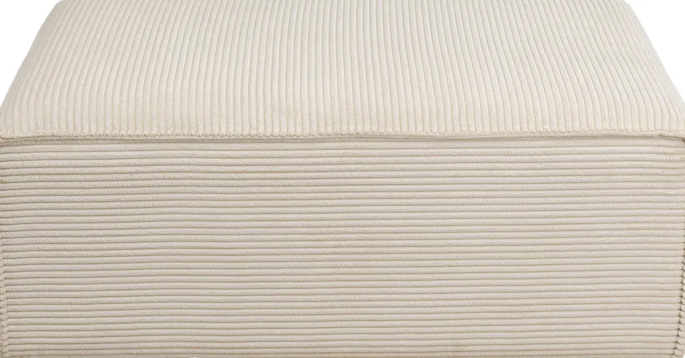 KARE Design Olohuone|Kulmasohvat*Infinity Ottomane Kulmasohva, Vakosametti, Kerma, Vasen