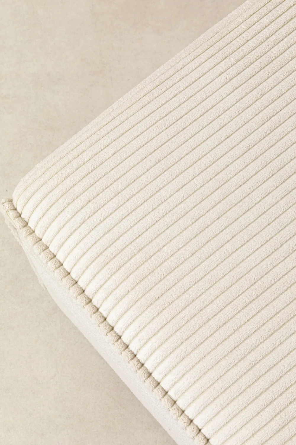 KARE Design Olohuone|Kulmasohvat*Infinity Ottomane Kulmasohva, Vakosametti, Kerma, Vasen