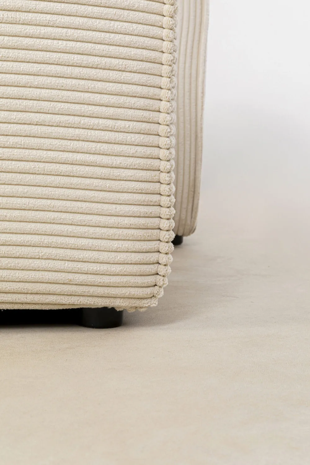 KARE Design Olohuone|Kulmasohvat*Infinity Ottomane Kulmasohva, Vakosametti, Kerma, Vasen