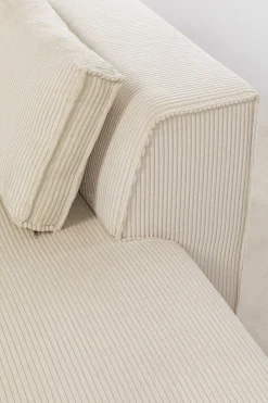 KARE Design Olohuone|Kulmasohvat*Infinity Ottomane Kulmasohva, Vakosametti, Kerma, Oikea