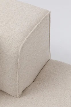 KARE Design Moduulisohvat|Lepotuolit*Infinity Ottomane Moduuli - Kermanvärinen, Oikea 182cm