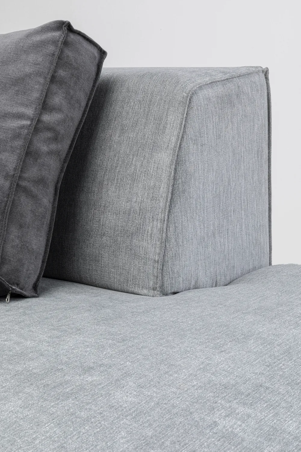 KARE Design Moduulisohvat*Infinity Ottomane Semi Moduuli, Harmaa, Vasen