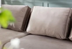 KARE Design Olohuone|Kulmasohvat*Infinity Velvet Kulmasohva, Taupe, Oikea