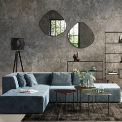 KARE Design Kulmasohvat*Infinity Velvet Kulmasohva, Ocean, Vasen