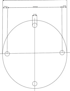 KARE Design Pöydät*Invitation Pöydänjalka, Musta Ø60cm