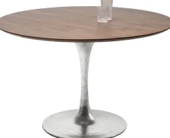 KARE Design Pöydät*Invitation Pyöreä Pöytä Pähkinä/sinkki Ø120cm
