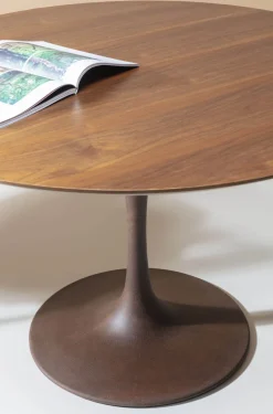 KARE Design Pöydät*Invitation Pyöreä Pöytälevy, Pähkinä Ø120cm