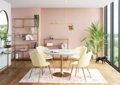 KARE Design Pöydät*Invitation Pöytä - Valkoinen, Messsinki Ø120cm