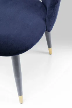 KARE Design Tuolit*Iris Velvet Tuoli Sininen (2/Setti)