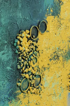 KARE Design Taulut|Olohuone*Jardin Canvastaulu Sininen 125x215 Cm