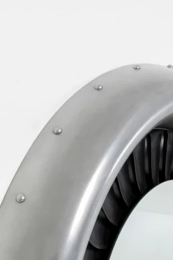 KARE Design Peilit*Jet Seinäpeili, Hopea, Musta Ø119cm