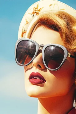 KARE Design Taulut|Olohuone*Jetset Pose Lady LED Kehystetty Taulu 120x80cm