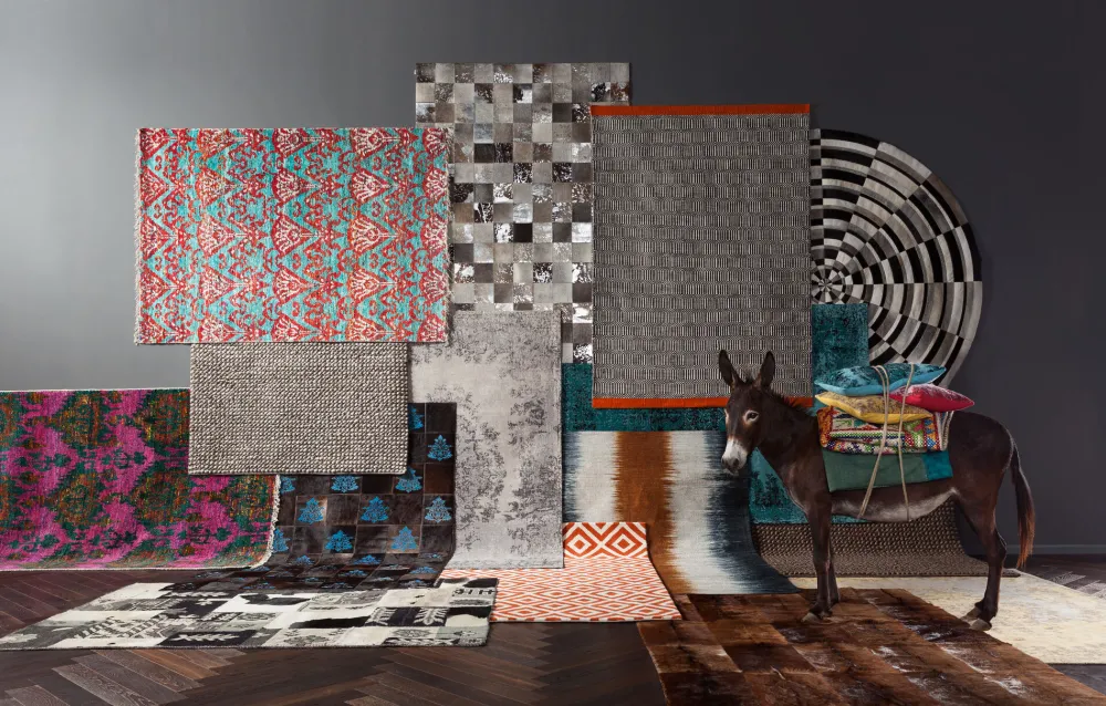 KARE Design Matot*Kelim Pop Grey Matto 170x240cm