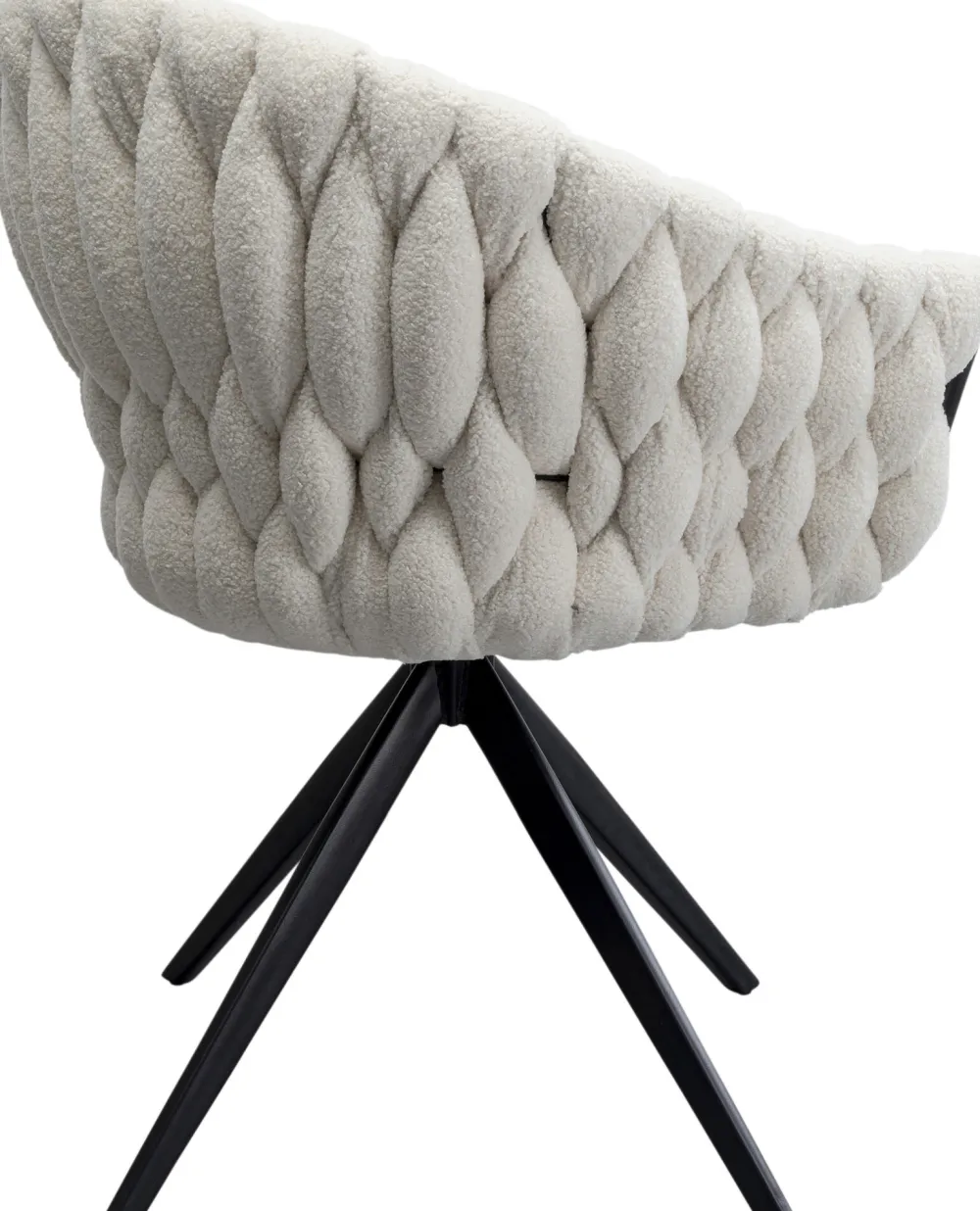 KARE Design Tuolit*Knot Boucle Kääntyvä Tuoli Käsinojilla