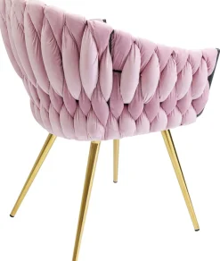 KARE Design Tuolit*Knot Tuoli Käsinojilla, Mauve