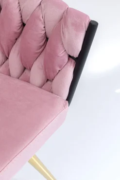 KARE Design Tuolit*Knot Tuoli Käsinojilla, Mauve