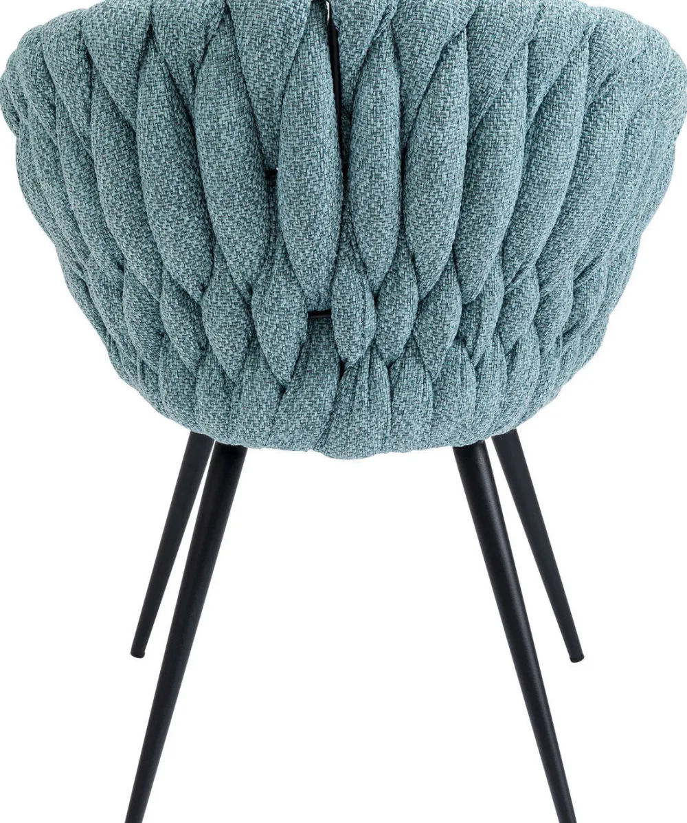 KARE Design Tuolit*Knot Tuoli Käsinojilla, Sinivihreä