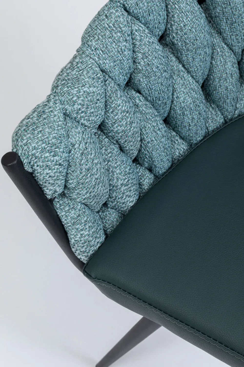 KARE Design Tuolit*Knot Tuoli Käsinojilla, Sinivihreä