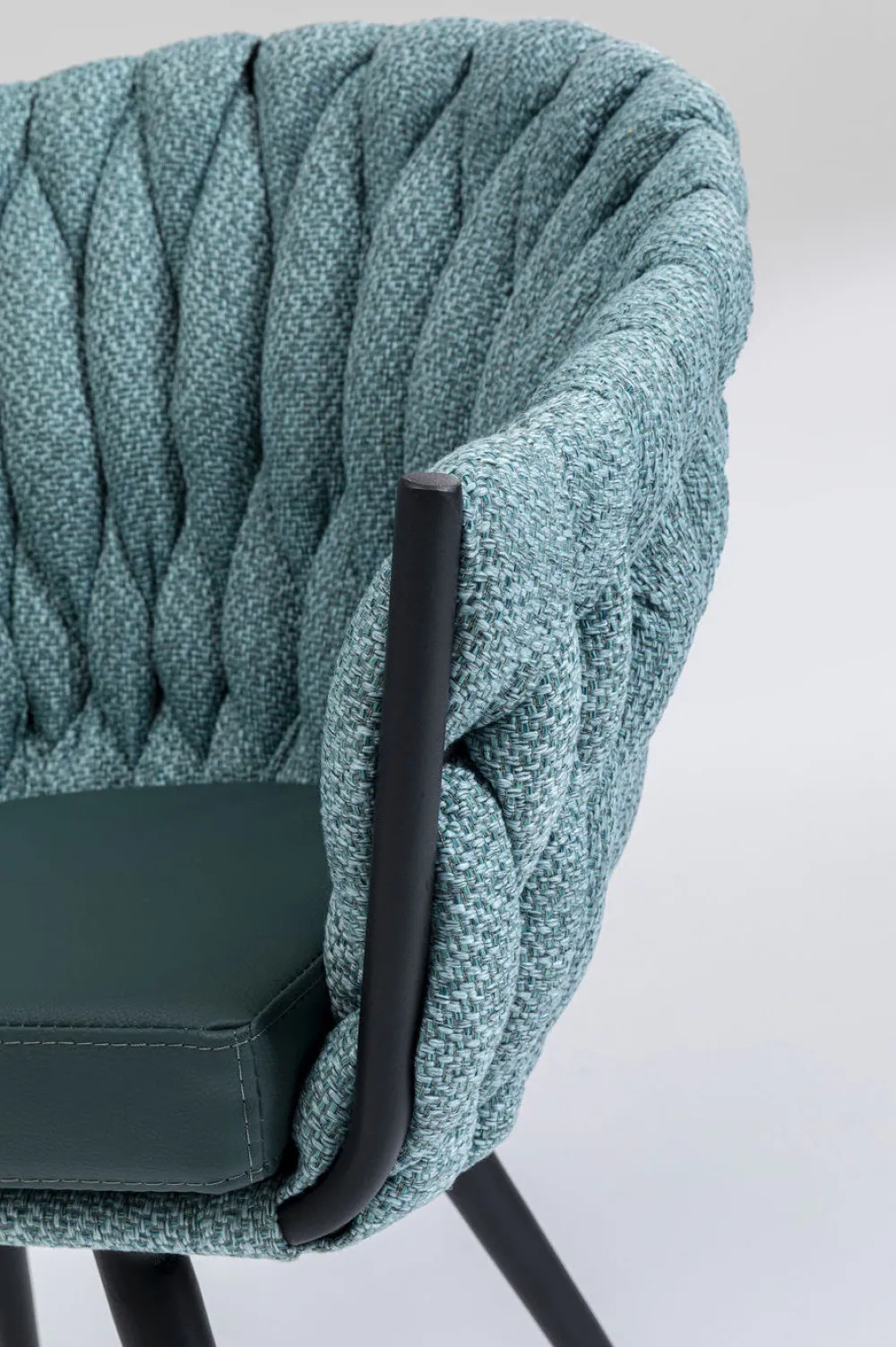 KARE Design Tuolit*Knot Tuoli Käsinojilla, Sinivihreä