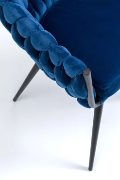 KARE Design Tuolit*Knot Tuoli Käsinojilla, Sininen