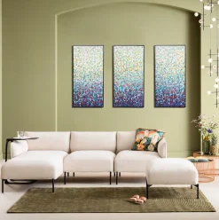 KARE Design Taulut|Olohuone*Konfetti Canvas Taulu (3/Setti) 240x160cm