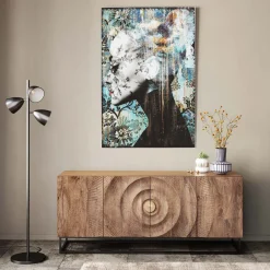 KARE Design Taulut*Lady Flower Lasitaulu 100x150cm