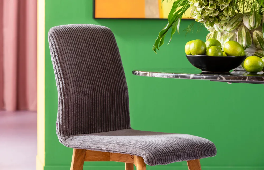 KARE Design Tuolit*Lara Tuoli, Vakosamettia, Harmaa