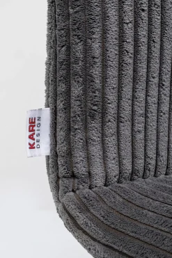 KARE Design Tuolit*Lara Tuoli, Vakosamettia, Harmaa