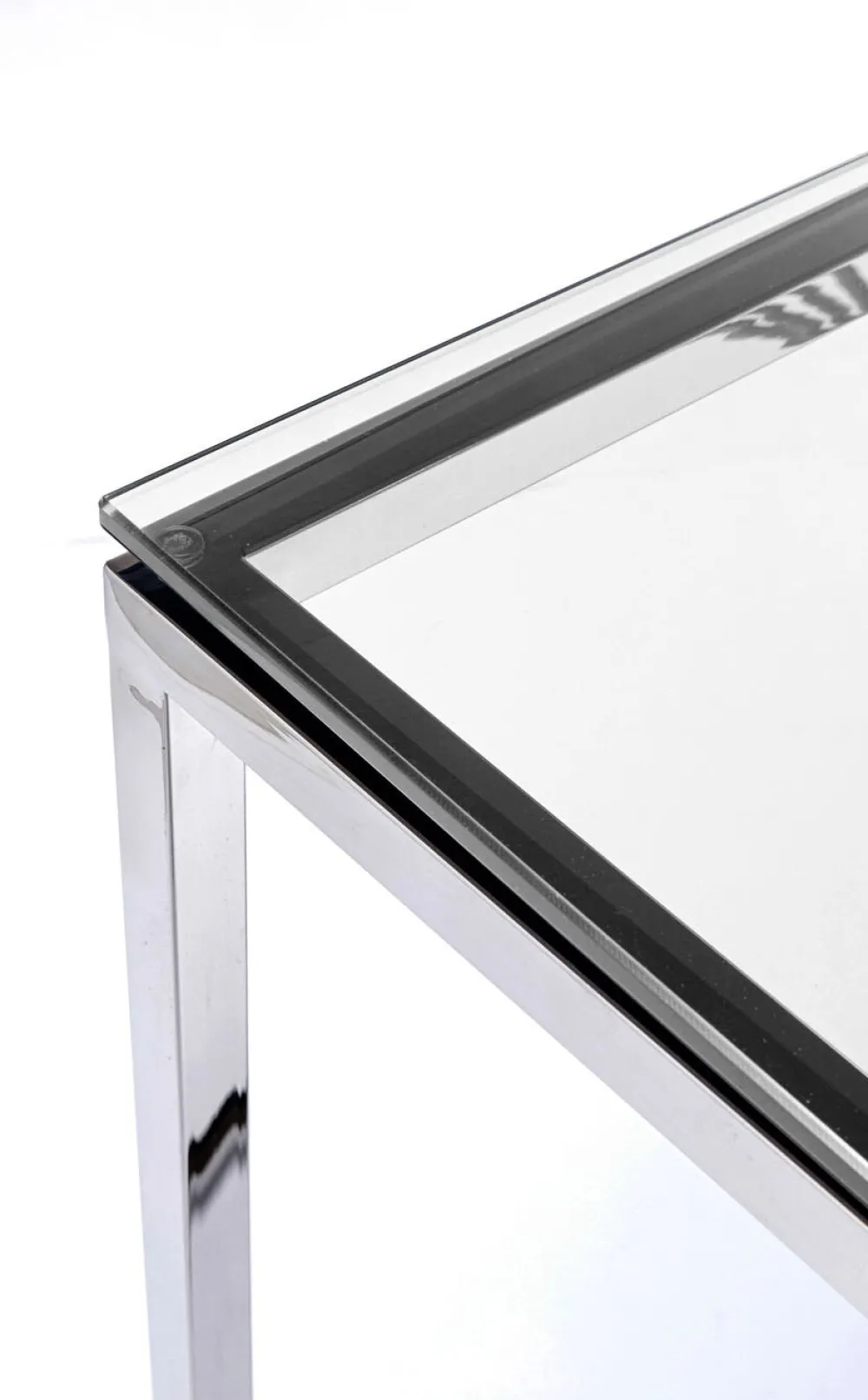 KARE Design Konsolipöydät Ja Sivupöydät*Laser Konsolipöytä - Hopea, Kirkas Lasi 120x40cm
