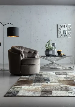 KARE Design Sohvapöydät*Laser Sohvapöytä - Hopea, Kirkas Lasi 120x60cm