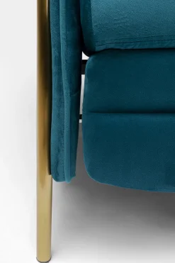 KARE Design Olohuone|Nojatuolit*Lazy Velvet Lepotuoli, Sininen