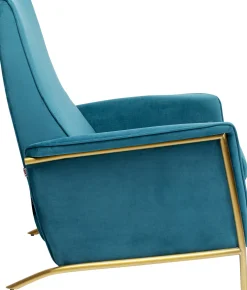 KARE Design Olohuone|Nojatuolit*Lazy Velvet Lepotuoli, Sininen