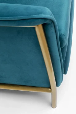 KARE Design Olohuone|Nojatuolit*Lazy Velvet Lepotuoli, Sininen
