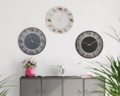 KARE Design Kellot*Leonardo Seinäkello Valkoinen Ø49cm