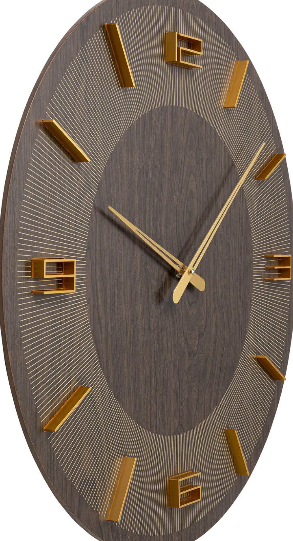 KARE Design Kellot*Levi Seinäkello Ruskea Ø60cm