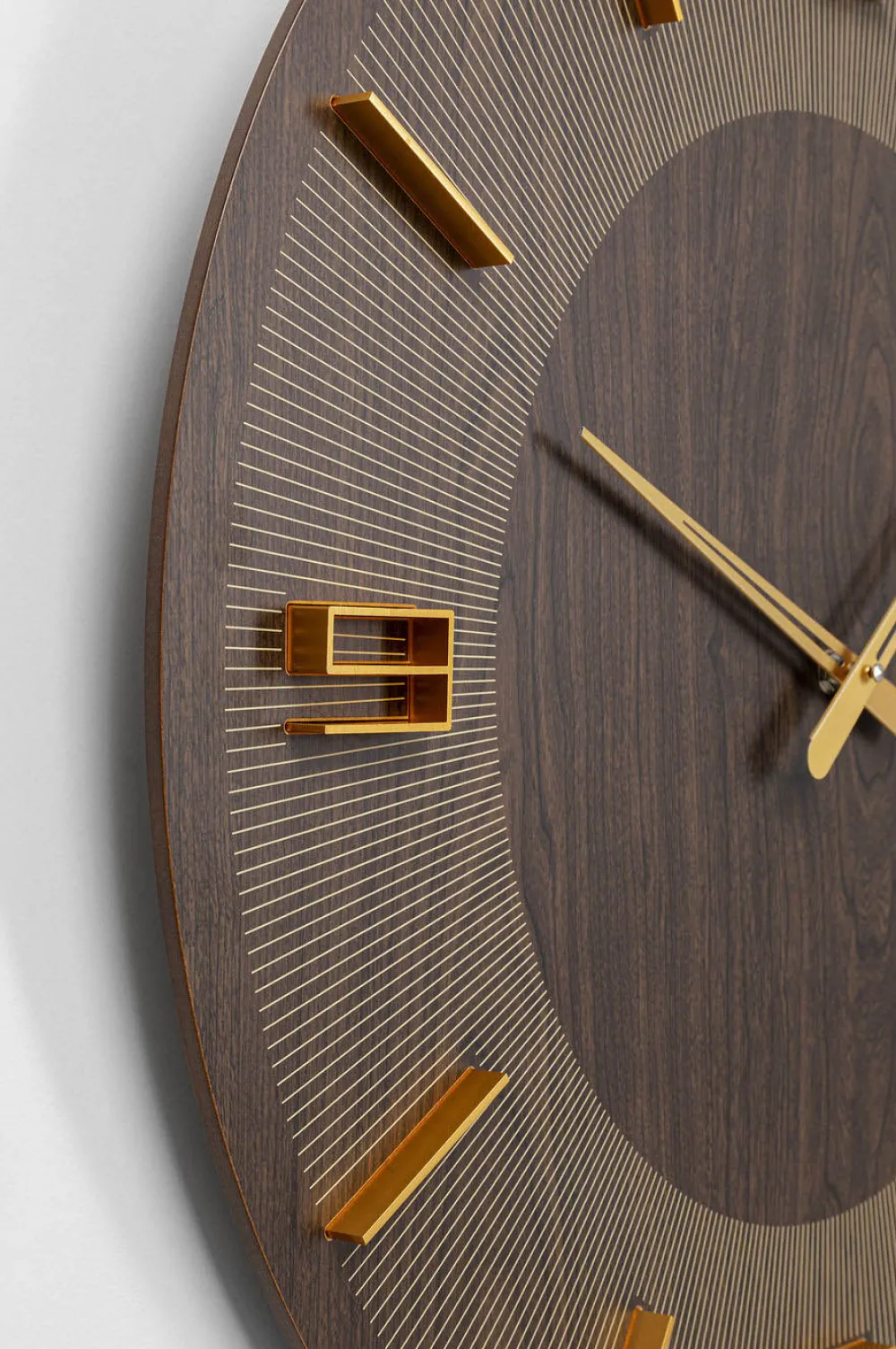 KARE Design Kellot*Levi Seinäkello Ruskea Ø60cm