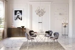 KARE Design Kellot*Like Umbrella Balls Seinäkello , Kromi