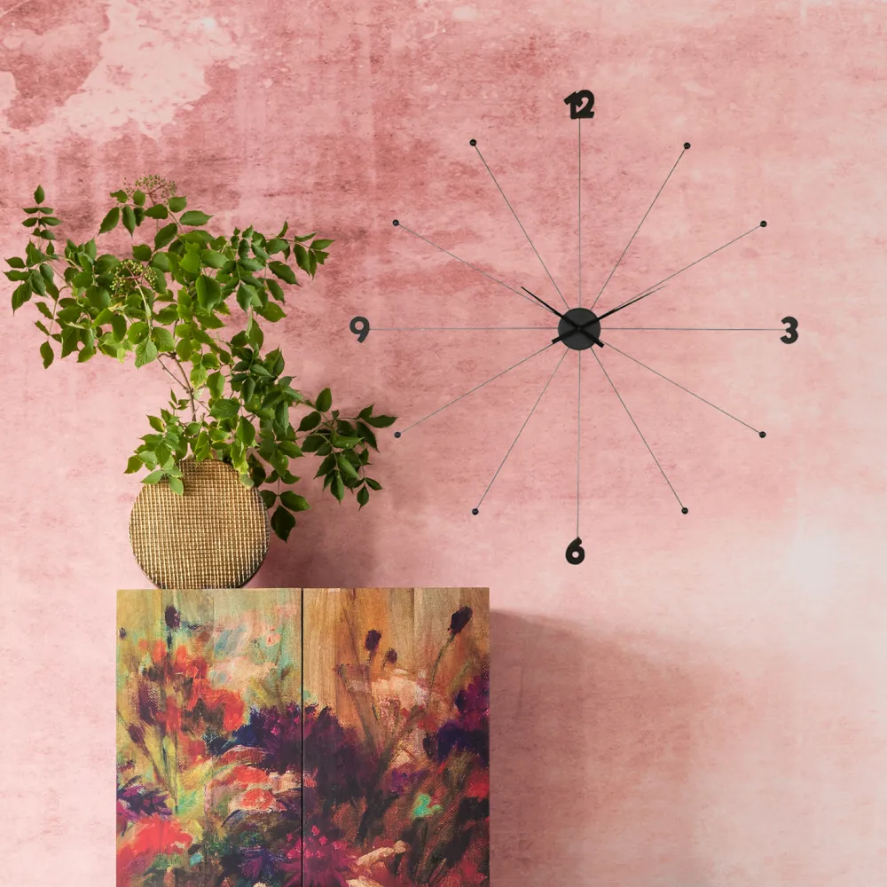 KARE Design Kellot*Like Umbrella Seinäkello, Musta