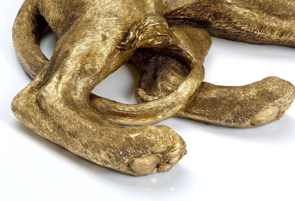 KARE Design Jalalliset Koriste-Esineet*Lion Gold Koriste-esine, Kulta 113cm