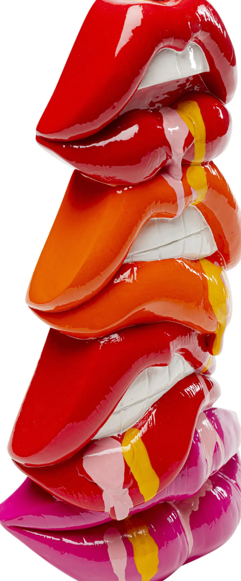 KARE Design Lyhdyt|Kynttilänjalat*Lips Huulet Kynttilänjalka 30cm