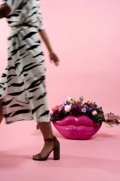 KARE Design Maljakot|Olohuone*Lips Pink Huulet Maljakko Pinkki 28cm