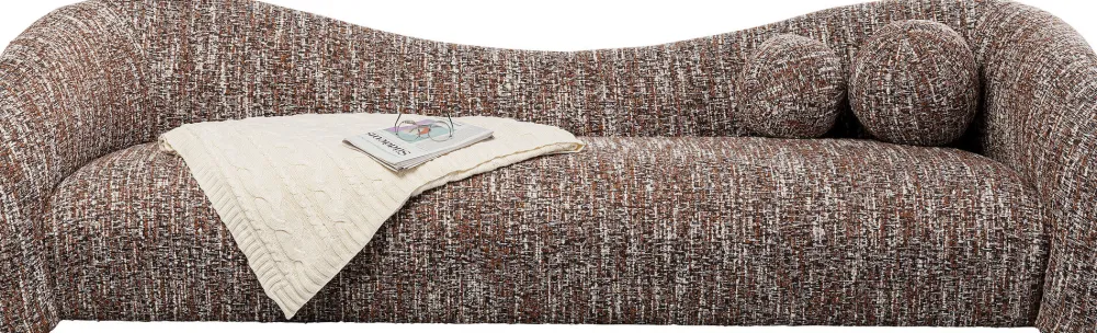KARE Design Sohvat*Livia Melange Brown 3-istuttava Sohva 261cm