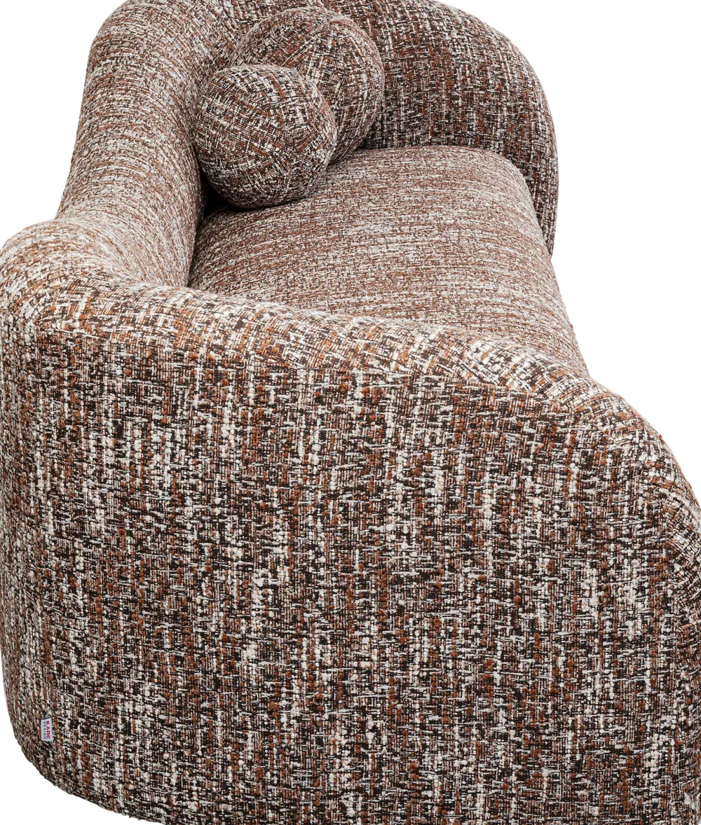 KARE Design Sohvat*Livia Melange Brown 3-istuttava Sohva 261cm