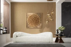 KARE Design Sohvat*Livia Melange Cream 3-istuttava Sohva 261cm