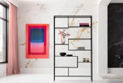 KARE Design Hyllyt*Loft Black Bubble Hylly, Kirjahylly Musta 115x195cm