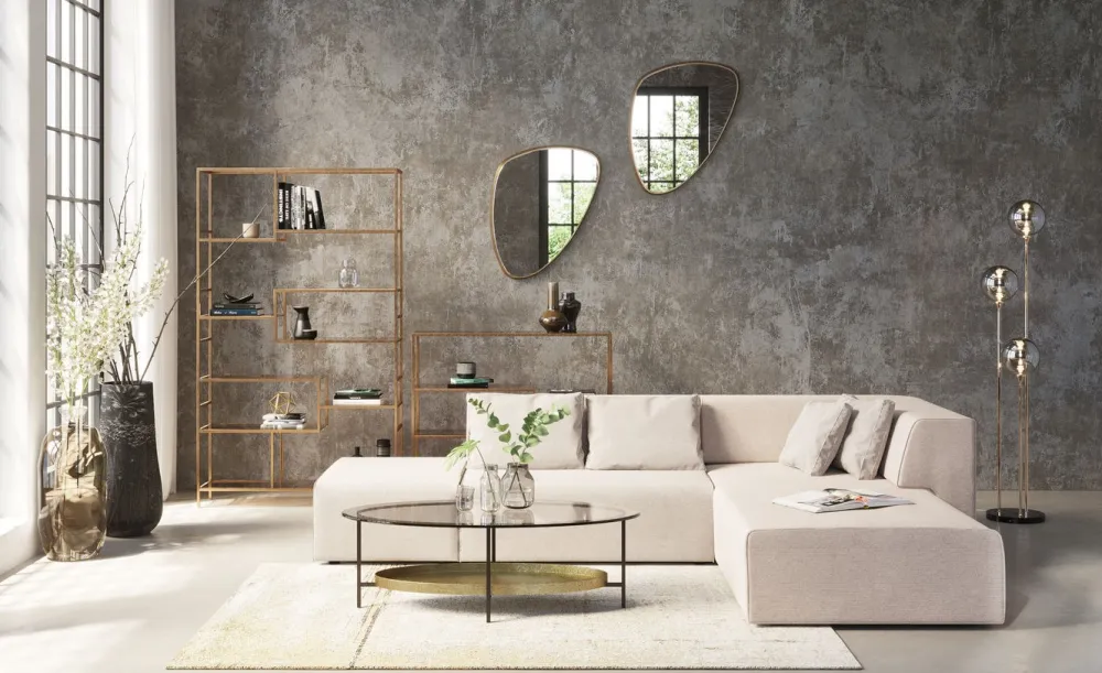 KARE Design Hyllyt*Loft Hylly, Kulta 115x100cm