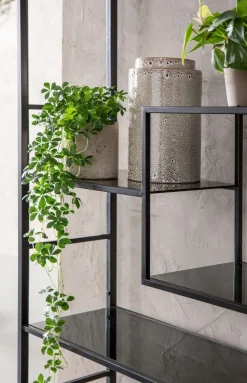 KARE Design Olohuone|Hyllyt*Loft Hylly, Musta 115x195cm